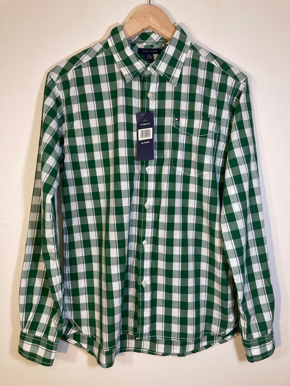 Tommy Hilfiger Big Boys XL Full Sleeve Plaids Woven Casual Shirts New with Tag
